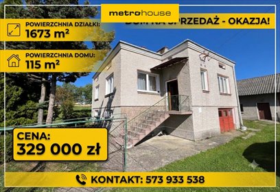 Dom wolnostojący 115 m2 na dużej działce 17 arów dom Leśniówka