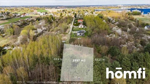 Działka 1897 m² w Wośnikach (spokojna okolica, blisko centrum) działka Radom, Wośniki, Hodowlana