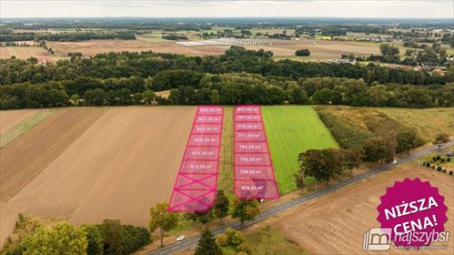 działka na sprzedaż 748m2 działka Wisławie