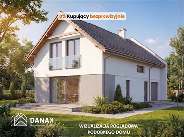 Nowoczesny dom wolnostojący z garażem, stan deweloperski dom Garliczka, Radosna
