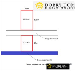 działka na sprzedaż 3424m2 działka Mikaszówka