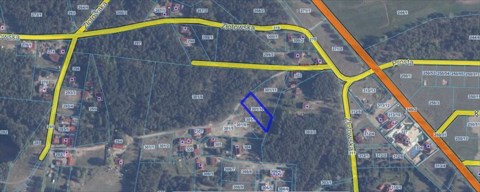 Na sprzedaż działka 1556 m² w Złotowie blisko lasów działka Złotowo