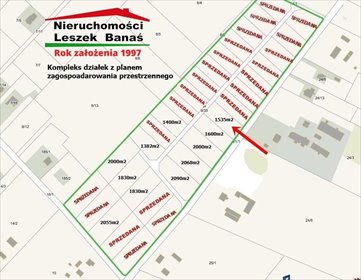 działka na sprzedaż 1535m2 działka Pokrzywno