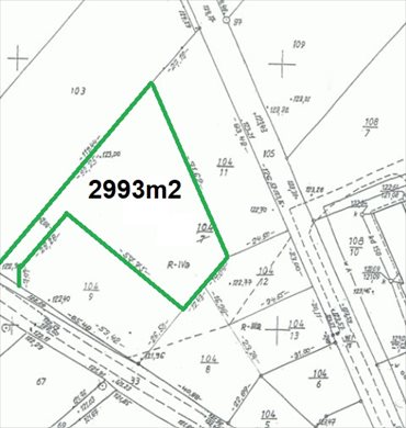 Działka 2993 m² z mediami, spokojna okolica polecam działka Niechanowo, Boczna