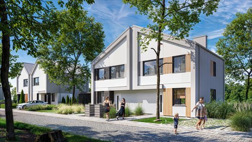 Nowoczesny dom 90 m² z poddaszem, energooszczędny, w Rąbieniu dom Rąbień