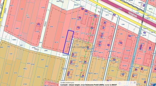Działka usługowa 1319 m² z mediami - polecam działka Dziekanów Polski, Miła