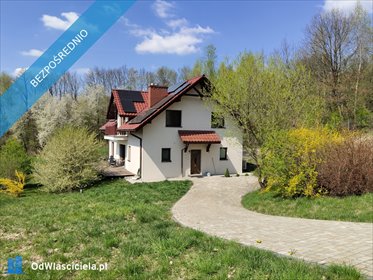 Energooszczędny dom 294 m2 z garażem i tarasem dom Siepraw