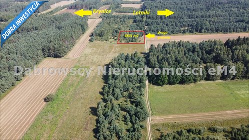 Malownicza działka pod zabudowę w Letnikach, 4841 m² działka Dobrzyniewo Duże, Letniki