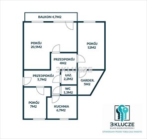 mieszkanie na sprzedaż 65m2 mieszkanie Lublin, Czuby Północne