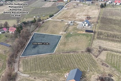 działka na sprzedaż 2508m2 działka Komorniki