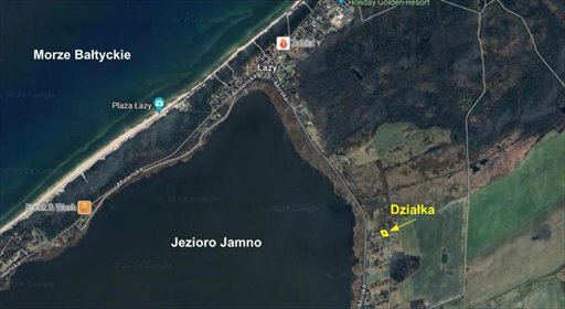 działka na sprzedaż 997m2 działka Osieki, Piaskowa