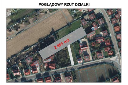 Działka budowlana 2601 m² z MPZP, podział na 3 działki. działka Kórnik, Bnin