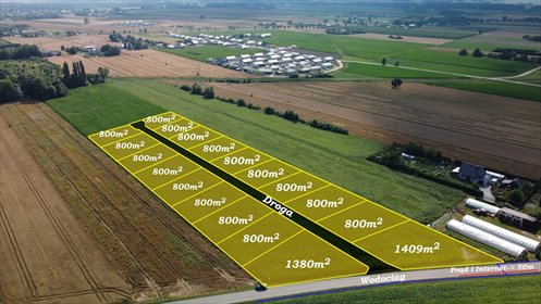działka na sprzedaż 1400m2 działka Szeromin