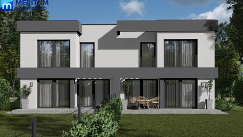 Nowoczesny bliźniak 114 m2 z garażem i ogrzewaniem podłogowym dom Adamowizna