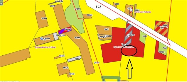 Działka inwestycyjna 11 000 m² pod usługi i magazyny działka Bystrzejowice Pierwsze, Bystrzejowice Pierwsze