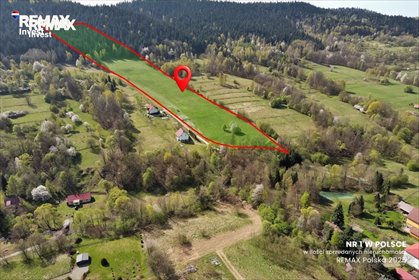 Działka 4,68 ha z lasem i widokami na góry działka Las, Bacówka