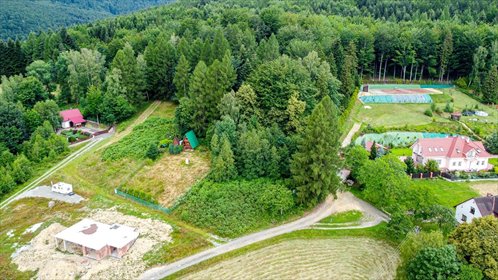 Zapraszam do działki 800m² z domkiem 25m² i pięknym widokiem na jezioro dom Międzybrodzie Bialskie