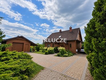 Polecam dom z bala 157 m² z dużym ogrodem w Boduszynie dom Boduszyn
