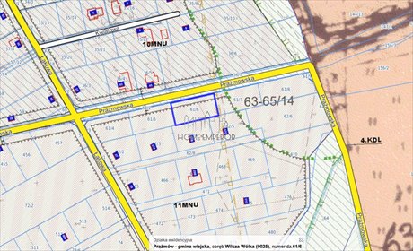 Działka 1200 m² pod dom i usługi - Wilcza Wólka działka Wilcza Wólka, Prażmowska