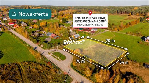 działka na sprzedaż 3847m2 działka Studzianki
