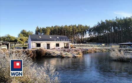 Atrakcyjna posiadłość z jeziorem, 200 m2, do wykończenia dom Brodnica, Kominy, Kominy