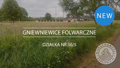 działka na sprzedaż 3982m2 działka Gniewniewice Folwarczne