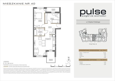 mieszkanie na sprzedaż 62m2 mieszkanie Bydgoszcz, Wzgórze Wolności, Wojska Polskiego