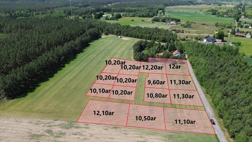 Sprzedam działki budowlane w Kołczynie - 1000 m² w cichej okolicy działka Kołczyn