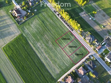 Sprzedam działkę 1205 m² z planem zabudowy w Gorzędowie działka Gorzędów, Adama Mickiewicza