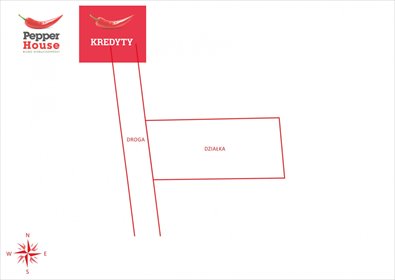 działka na sprzedaż 1150m2 działka Łężyce, Brzozowa