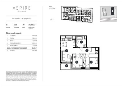 mieszkanie na sprzedaż 52m2 mieszkanie Bydgoszcz, Toruńska