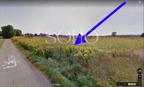 działka na sprzedaż 919m2 działka Brzezie, Łąkowa