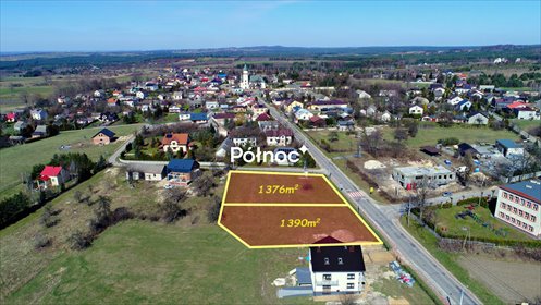 Działka 1376 m² przy Parku Orlich Gniazd - media, ogrodzona działka Przybynów, Żarecka