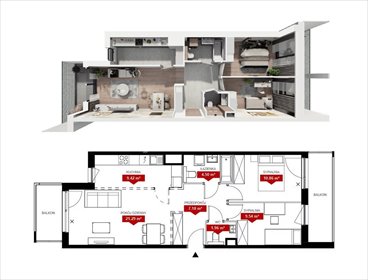 mieszkanie na sprzedaż 65m2 mieszkanie Poznań, Jeżyce, Klemensa Janickiego