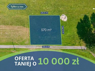 działka na sprzedaż 570m2 działka Kuchary, Polna