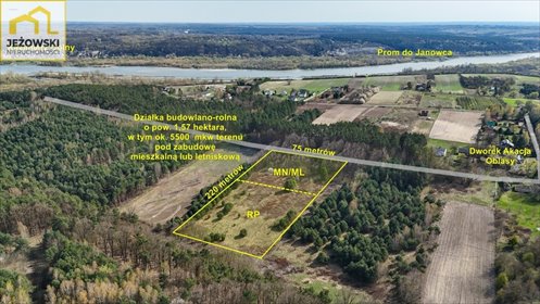 Szeroka działka 15 700 m² pod posiadłość w Oblasach działka Oblasy