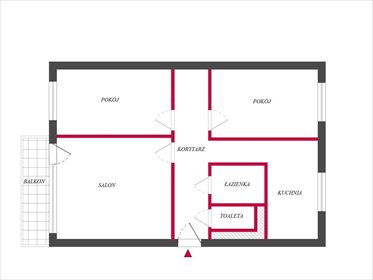 mieszkanie na sprzedaż 57m2 mieszkanie Łódź, Doły, Franciszkańska