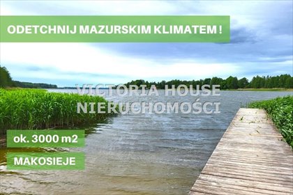 Działka 3000 m² pod zabudowę letniskową blisko jeziora działka Makosieje