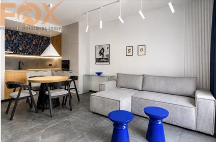 Nowoczesne 42 m² mieszkanie z balkonem, siłownią i coworkingiem polecam! mieszkanie Łódź, Śródmieście, al. Tadeusza Kościuszki