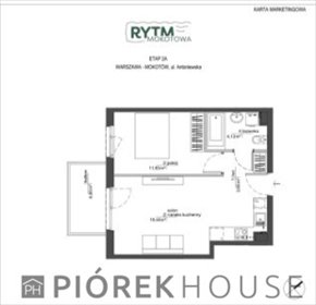 Mieszkanie 39 m² na Mokotowie (gotowe do odbioru) z balkonem mieszkanie Warszawa, Mokotów, Antoniewska