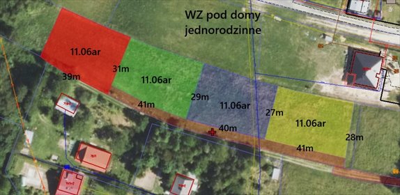 działka na sprzedaż 1106m2 działka Hermanowa