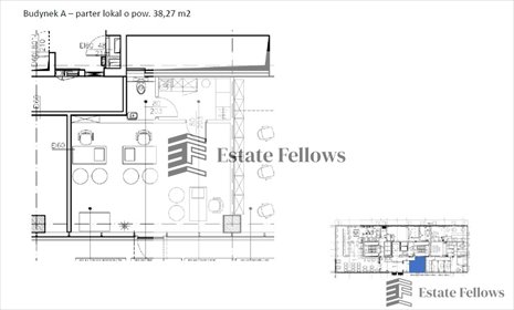 lokal użytkowy na wynajem 43m2 lokal użytkowy Kraków, al. gen. Tadeusza Bora-Komorowskiego