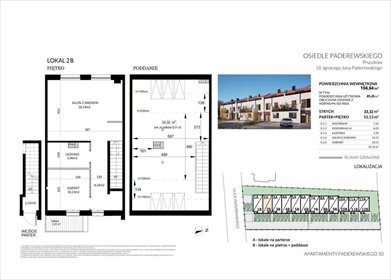 Przestronne 4-pokojowe mieszkanie z poddaszem i balkonem mieszkanie Pruszków, Bąki, Paderewskiego