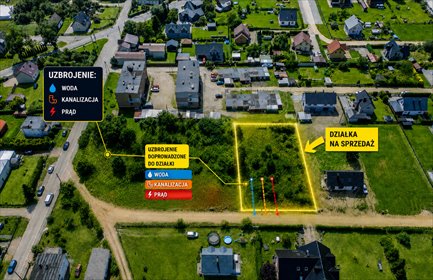 Na sprzedaż działka 1163 m² z pełnym uzbrojeniem w Wierzchucinie działka Wierzchucino, Kapitańska
