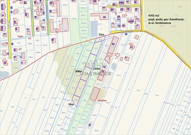 działka na sprzedaż 4702m2 działka Jaworowa, Sienkiewicza