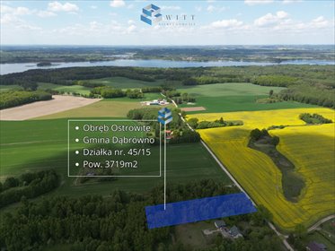Działka 3719 m² w Ostrowitem z warunkami zabudowy działka Ostrowite