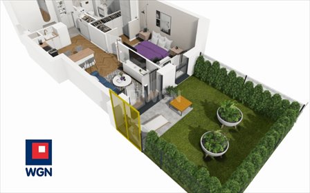 Na sprzedaż nowoczesne 2 pokoje z ogródkiem w Lublinie mieszkanie Lublin, Centrum, Centrum
