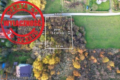 działka na sprzedaż 1200m2 działka Michałowice