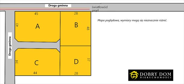 działka na sprzedaż 1044m2 działka Małynka