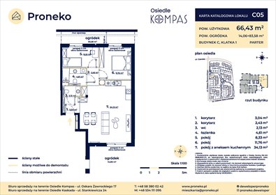 Na sprzedaż przestronne 66 m² w Gdańsku Orunia mieszkanie Gdańsk, Orunia, osiedle Kompas, Oskara Żawrockiego
